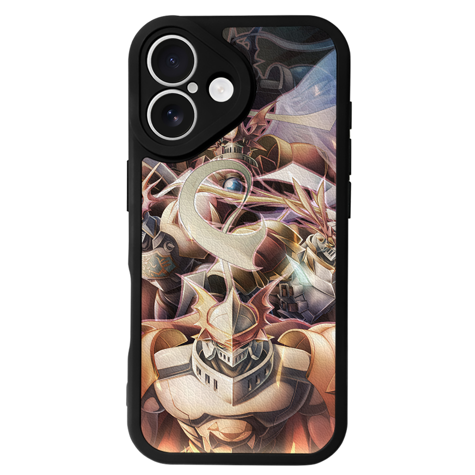 （画像用） Digimon デジタルモンスター/デジモン 【iPhone 16シリーズ対応】シリコンスマホケース（レザー調） 材質：シリコン